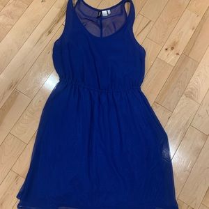Light flowy blue midi dress